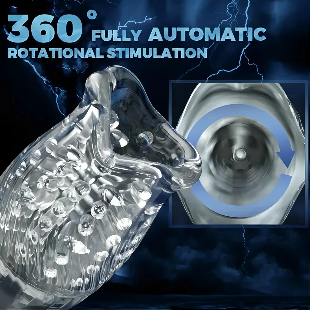 Automatic Male Masturbator Cup Vibration Blowjob Sucking Machine Silicone Vagina Sex Toys Adults Goods For Men Pussy 18+