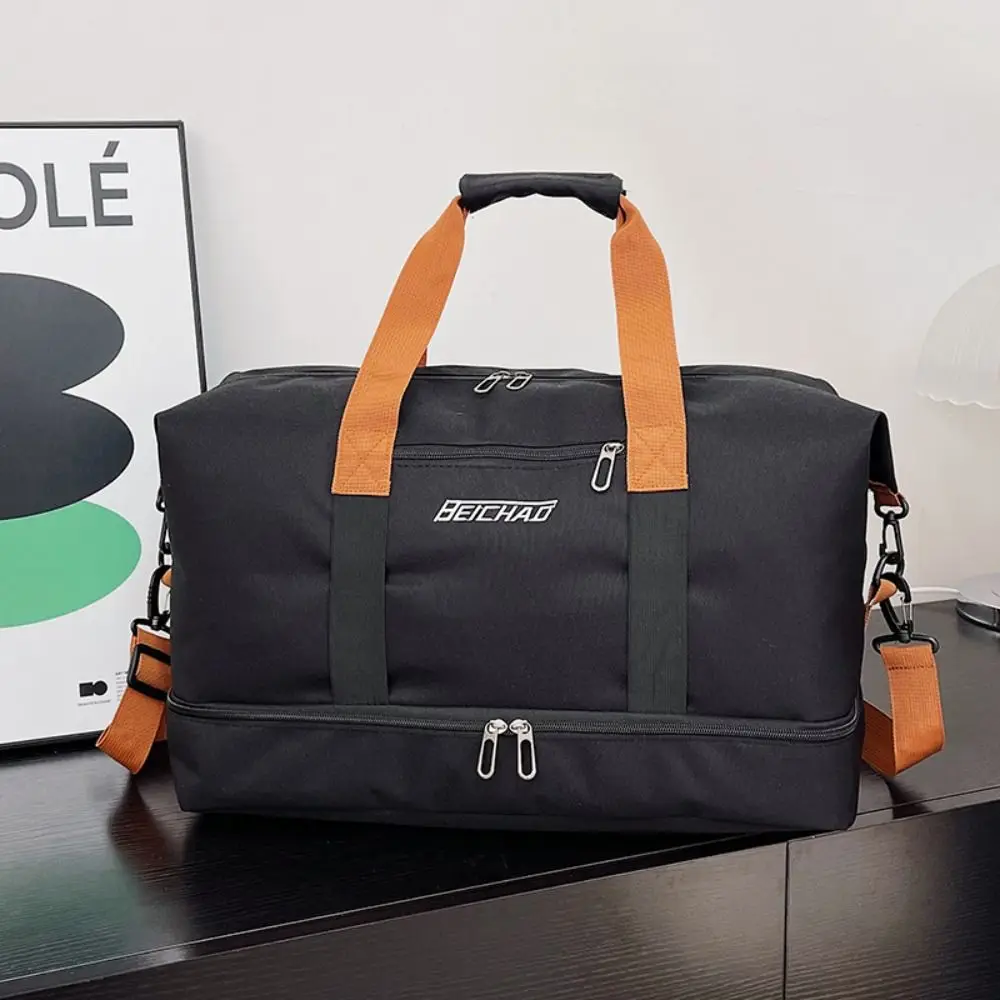 Portable Large Capacity Travel Duffle Bag Waterproof Handheld Travel Luggage Bag Sports Business Trip Messenger Bag Men