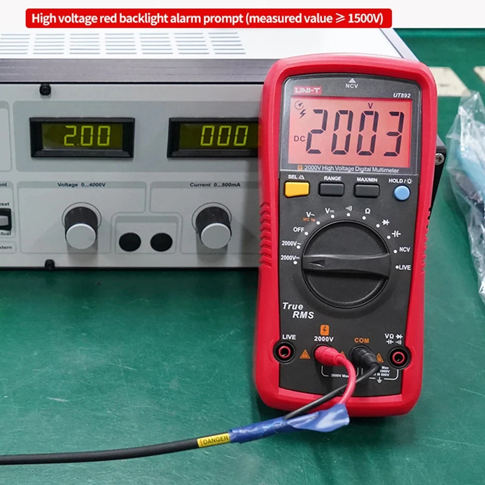 UT123D Multimeter Digital Cerdas Otomatis RMS AC/DC Ketahanan Tegangan Saat Ini dan Multimeter Rumah Tangga Penguji Kapasitansi