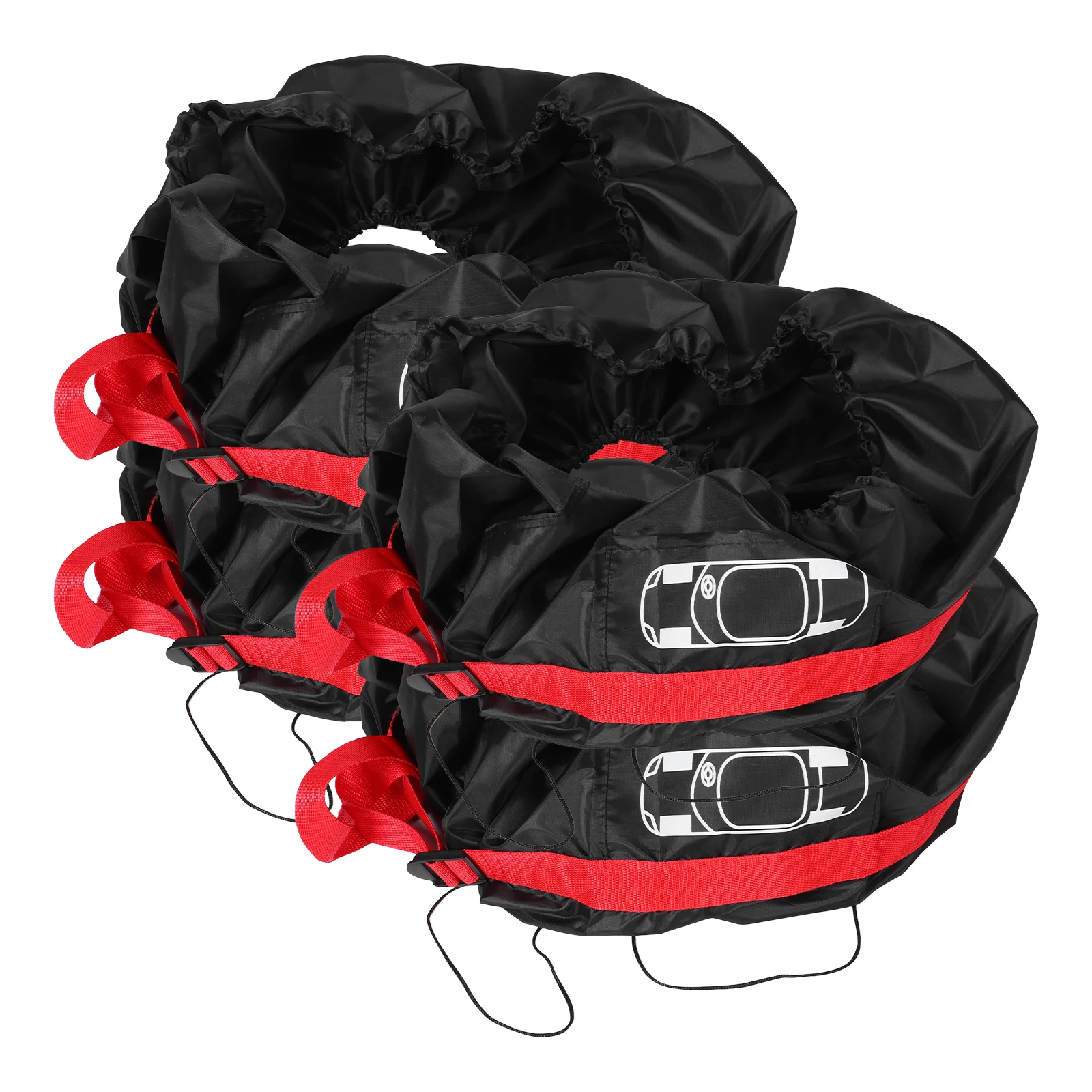 

4pcs Cover For Car Suv Truck All-Weather Wheel Storage Bag Splashproof Wear-Resistant Uv Protection Tire Cover Large Capacity Rv