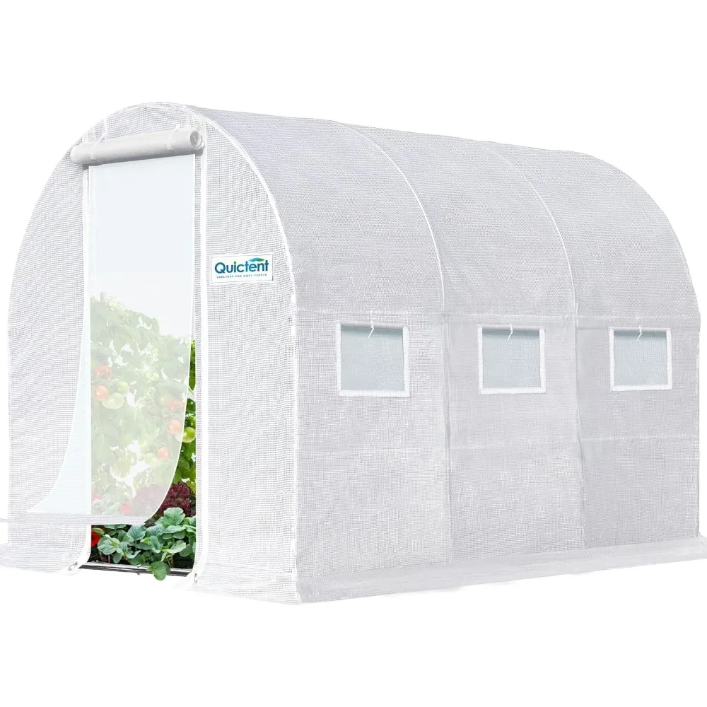 

Premium Greenhouse for Outdoors, 10x6.6x6.6FT Upgraded Portable Walk-in Heavy Duty Frame Large Garden Plant Hot Outside Hoop Ho