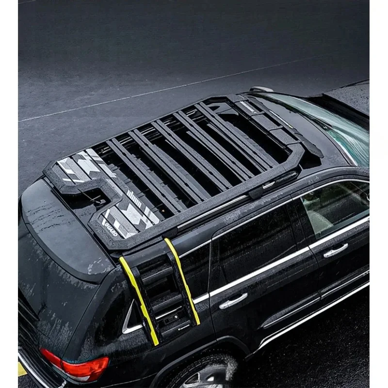Auto Parts Matte Black Aluminum Alloy Roof Rack Exterior Modification Accessories