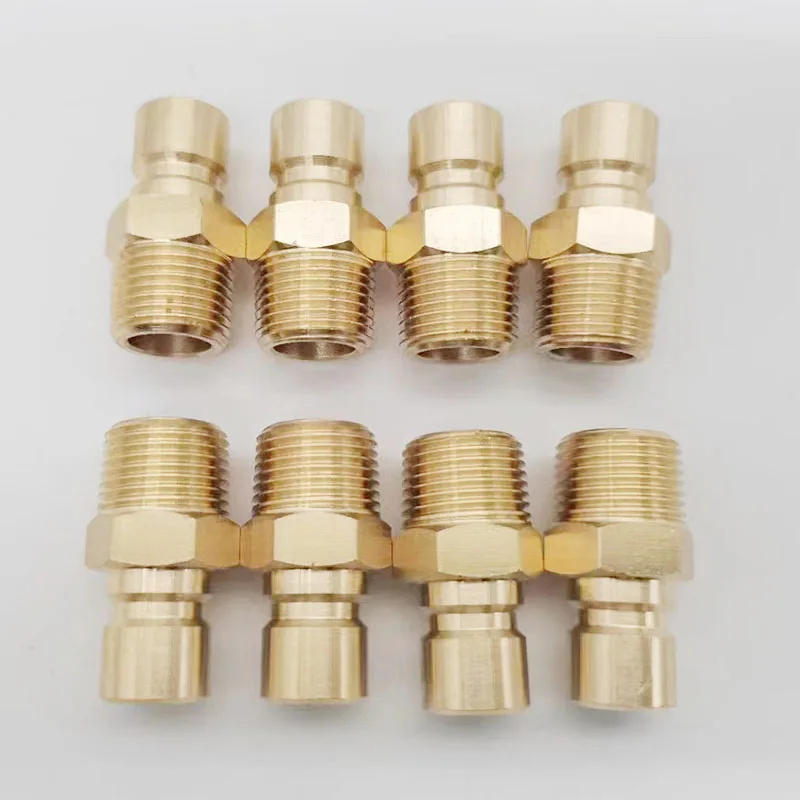 2/10PCS JP Brass Quick Connector NPT Male Plug Mold Cooling Water Nozzle Joint Coupling for Injection Machine