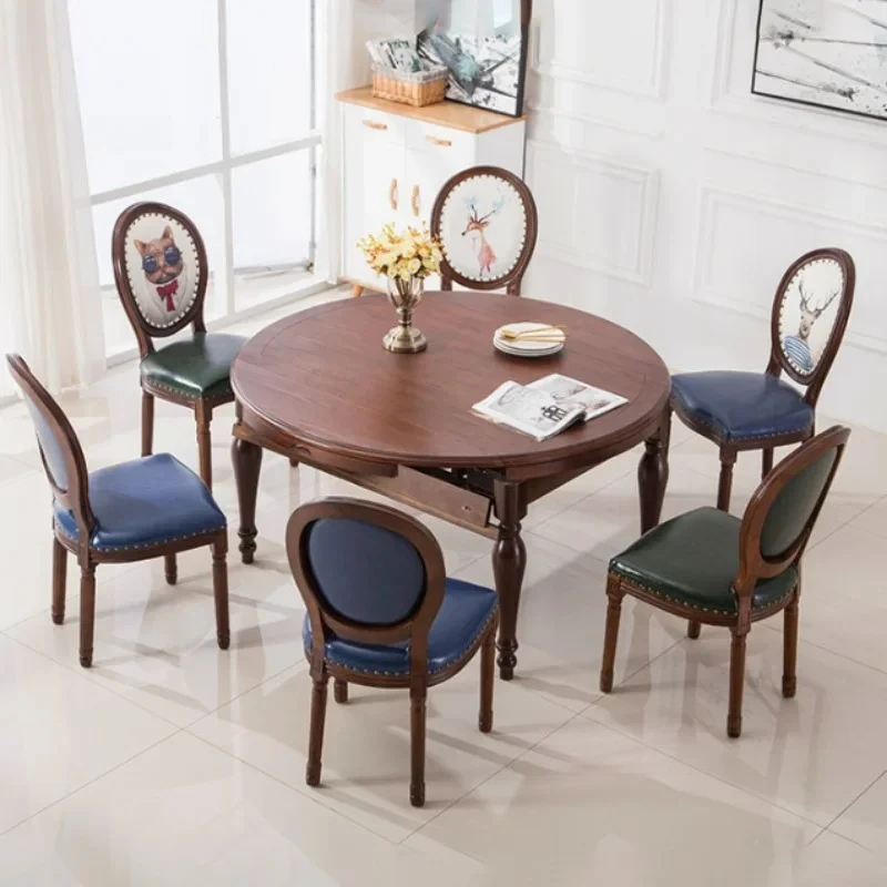 كراسي الطعام الأوروبية الرجعية مطعم القديمة الصلبة الخشب البراز الأثاث منتشر مقهى فندق جديد الصينية مصمم الأزياء كرسي