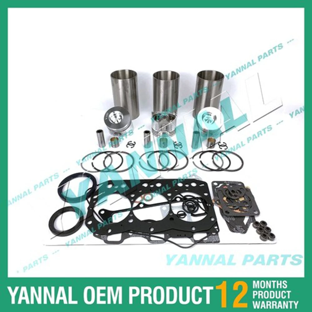 

3D82 Overhaul Rebuild Kit With Full Gasket Kit For Yanmar Diesel engine