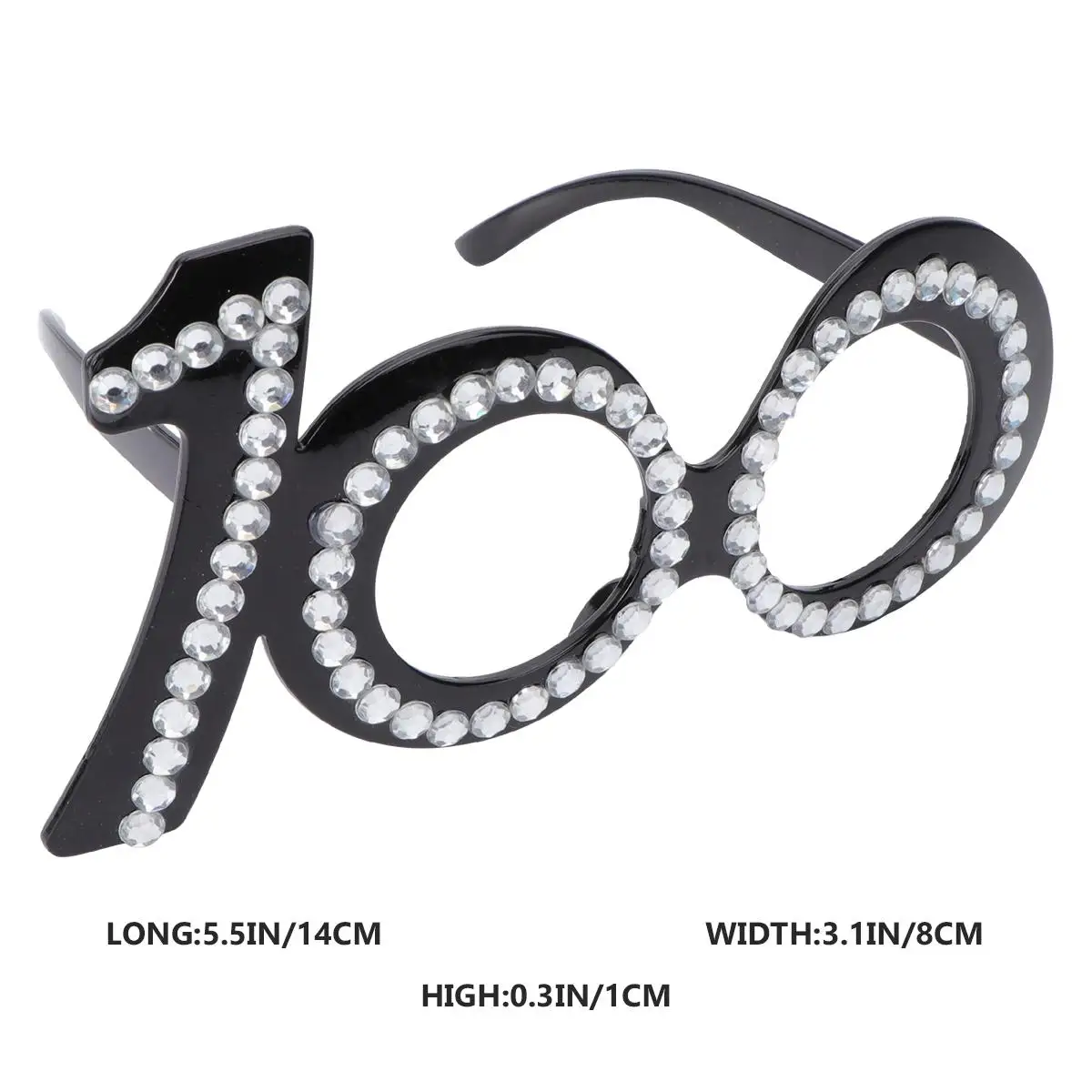 

Party Glasses Props Birthday Decor Digital Glasses Special Shape Lightweight Photo Gadget Plastic Accessories