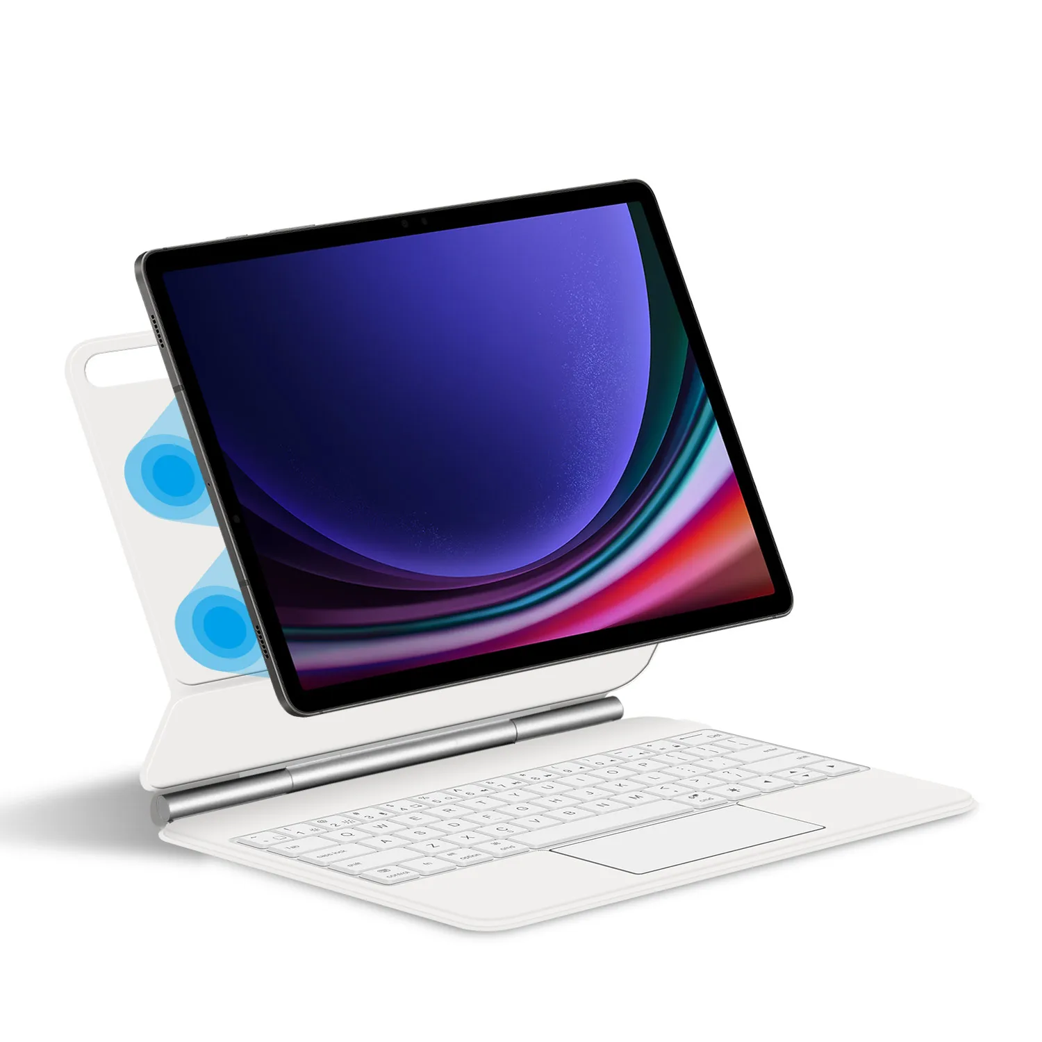 

Magic Keyboard for Samsung Galaxy Tab S7 S8 S9 FE Plus 12.4" for Tab S7+ S8+ S9+ 12.4" Case Smart Floating Design Keyboard Cover