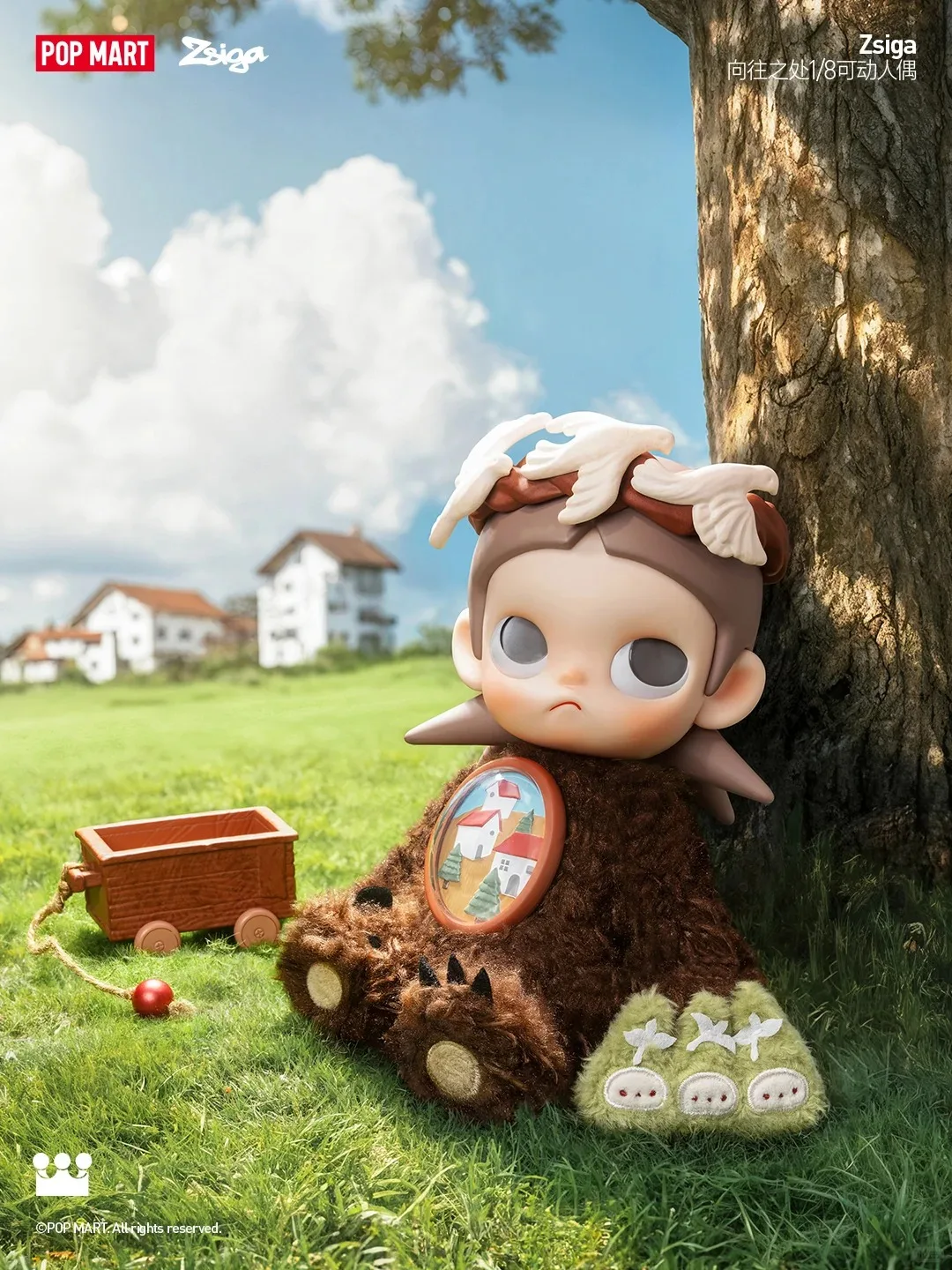 

POPMART оригинальная фигурка Zsiga Desirable 1/8, модная игрушка, кукла, слепая коробка, сюрприз, милые подарки на день рождения или Рождество