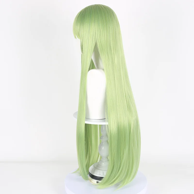 Green Big Long Straight High Quality Synthetic Wig Comic Character Cosplay Wig Comic Reality Show Wig image 3