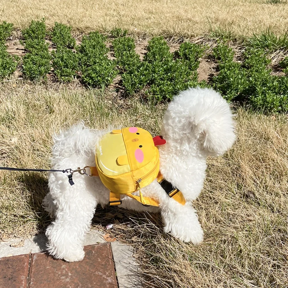 

Hang Leash Bee Frog Design Dog Backpack Oxford Cloth Convenient Pet Harness Cartoon Portable Pet Waist Bag Puppy