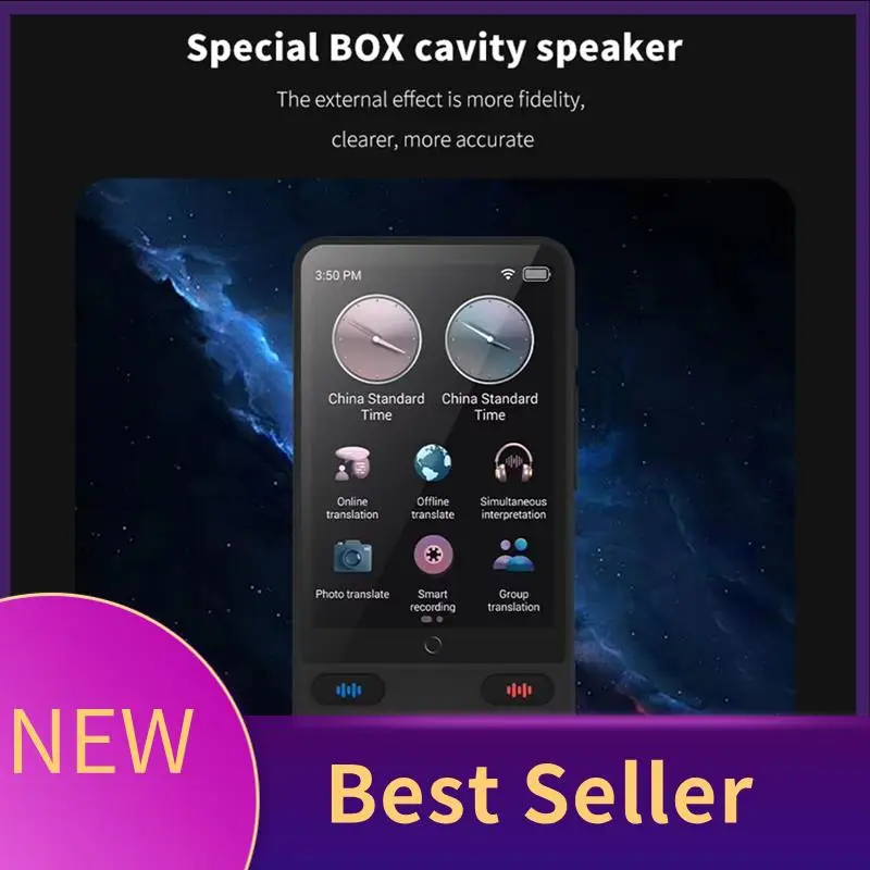 

HFES Portable Language Translator Device 138 Real-Time Languages Instant Voice Translator With Online Offline Translation