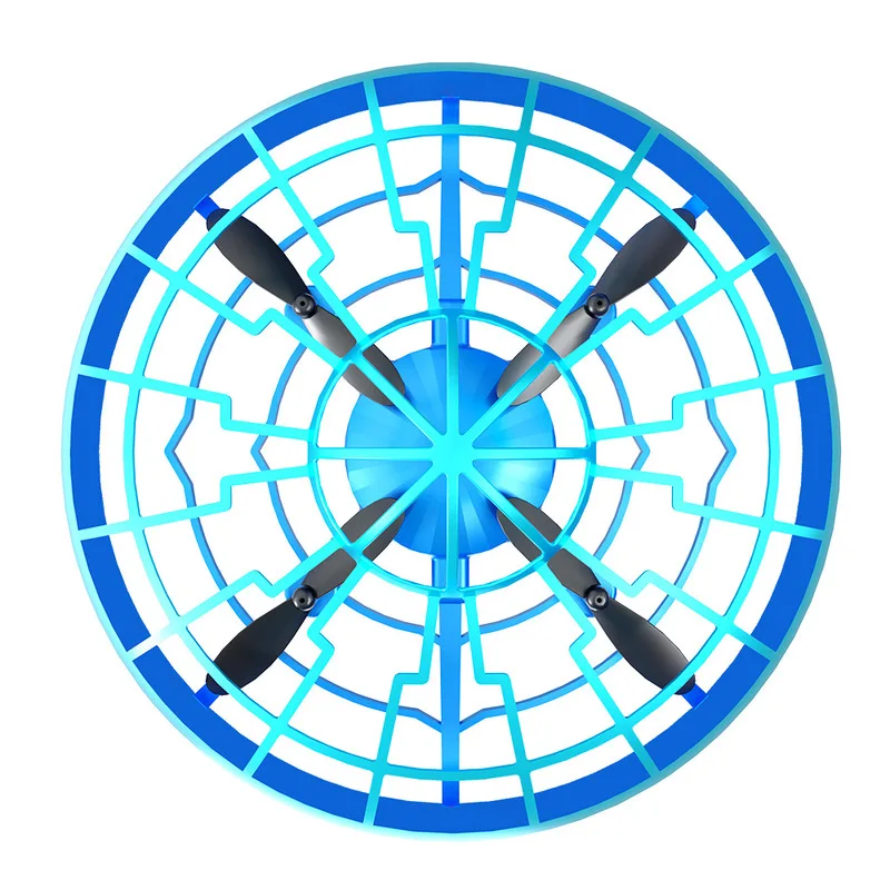 Inductie Vliegende Schotel Drone Obstakel vermijden Quadcopter Helikopter met LED-verlichting Handbediening Gebaarsensor RC-vliegtuigen