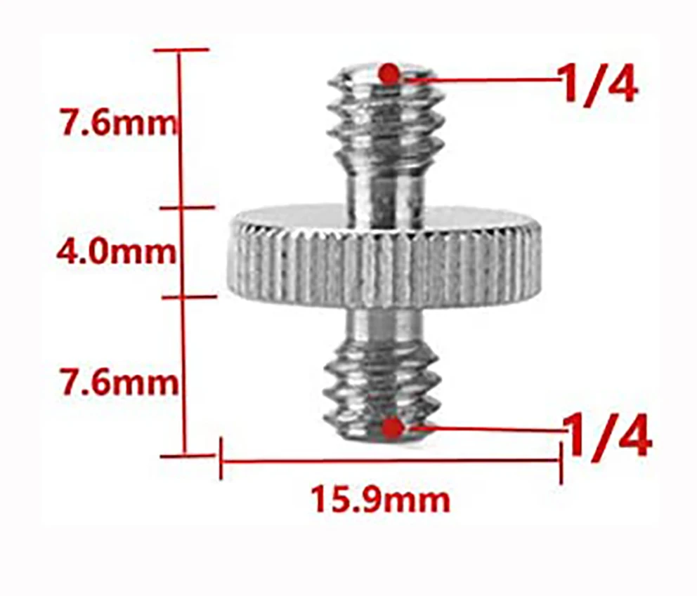 Kit Parafuso para Câmara com Rosca, Adaptador de Montagem, Conversor, Tripé, Placa QR, Liberação Rápida, D-Ring, 1,4 "a 3,8", Pacote 11