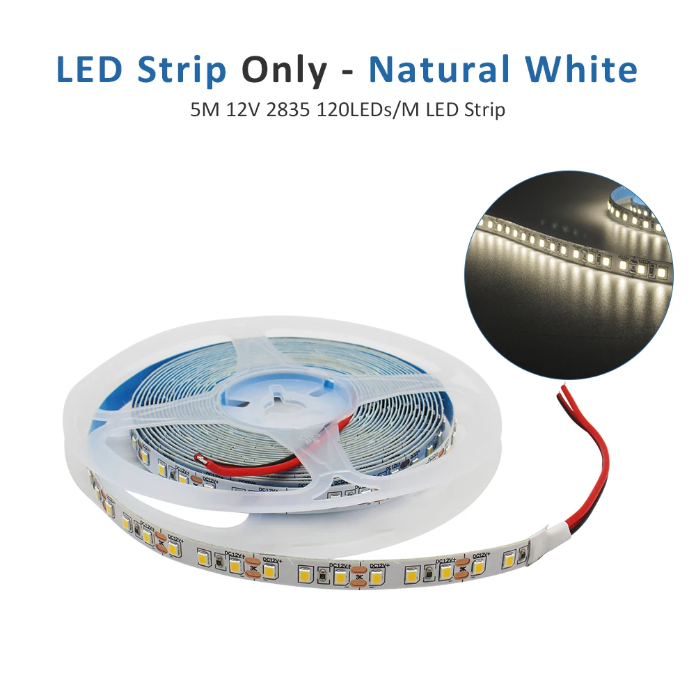 12V LED Strip SMD 2835 1M 2M 3M 4M 5M LED Streep Tape Licht 120LED/M 240LED/M Warm Wit Flexibele Strip Lint Home Decor Licht
