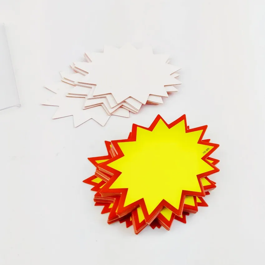 200pcs POP Explosion Poster Promotions Sale Paper Card Board Price Label Tag Signage Store Display Advertising