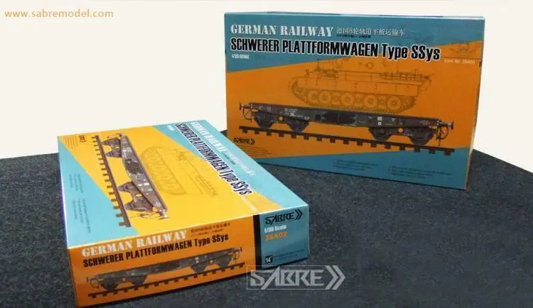 Sabre Model35A02 1/35GERMAN RAILWAY SCHWERER PLATTFORMWAGEN SSys