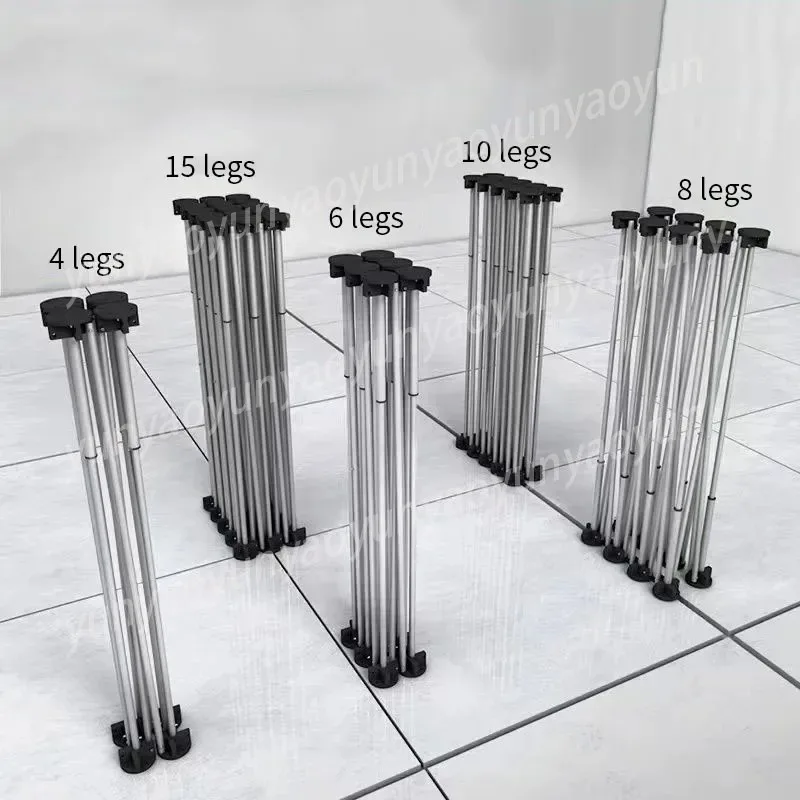 Foldable Spider Leg Workbench, 73-82cm Stainless Steel Sawhorse, Quick Telescopic Portable Desk Rack