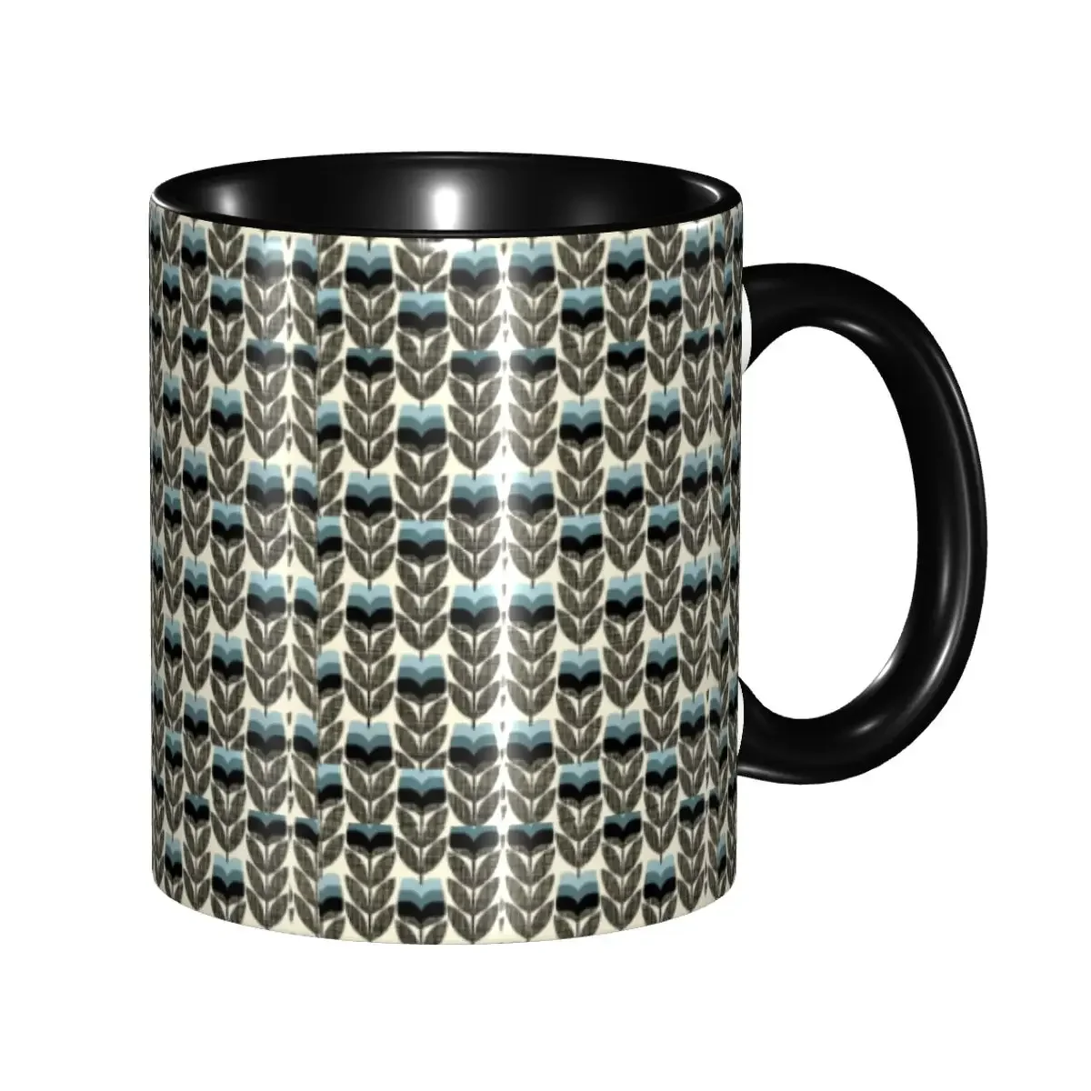 Orla Kiely Scandinavian Multi-stem Coffee Mug DIY Custom Ceramic Tea Milk Mug