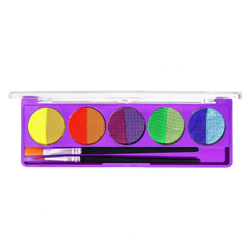 Water-soluble Body Painting Palette for Festivals Fluorescent Uv Makeup Palette Vibrant Water-soluble for Festivals for Looks