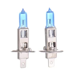 2Pcs H1 100W 12V Super Bright 6000K White Fog Lights Halogen Bulb Car Headlight Lamp Car Driving Light
