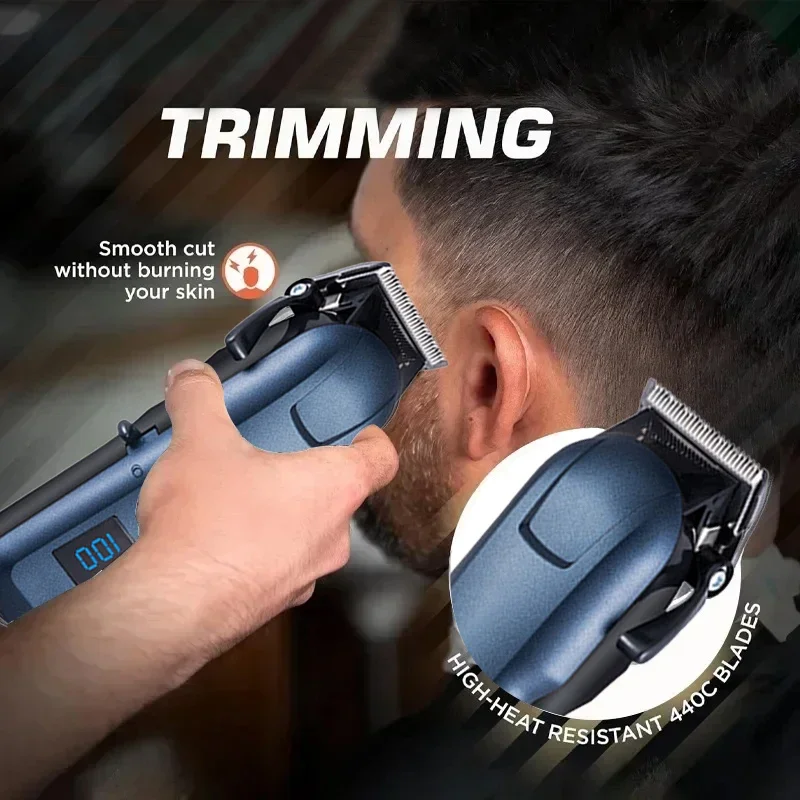 Electric Hair Clipper HairCut Maching Wireless Trimmer Men Professional Clipper Machine Rechargeable Hair Cut Barber Machine