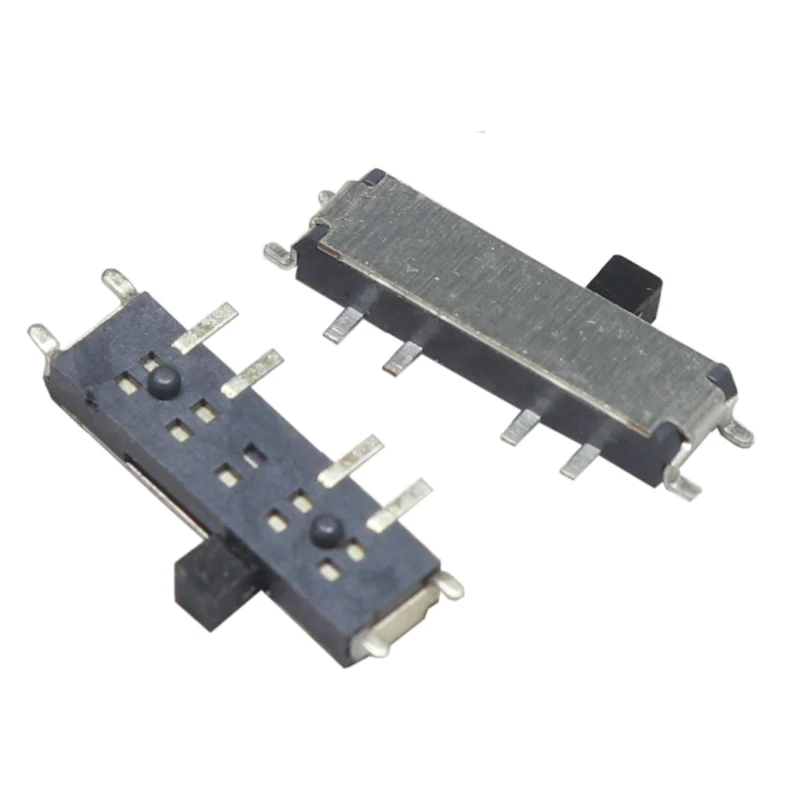【20-10PCS】MSK-13C01 Miniature Slide Switch 8 Pin 1P3T SP3T ON-ON-ON Right Angle SMT / SMD PCB 1.50mm Height