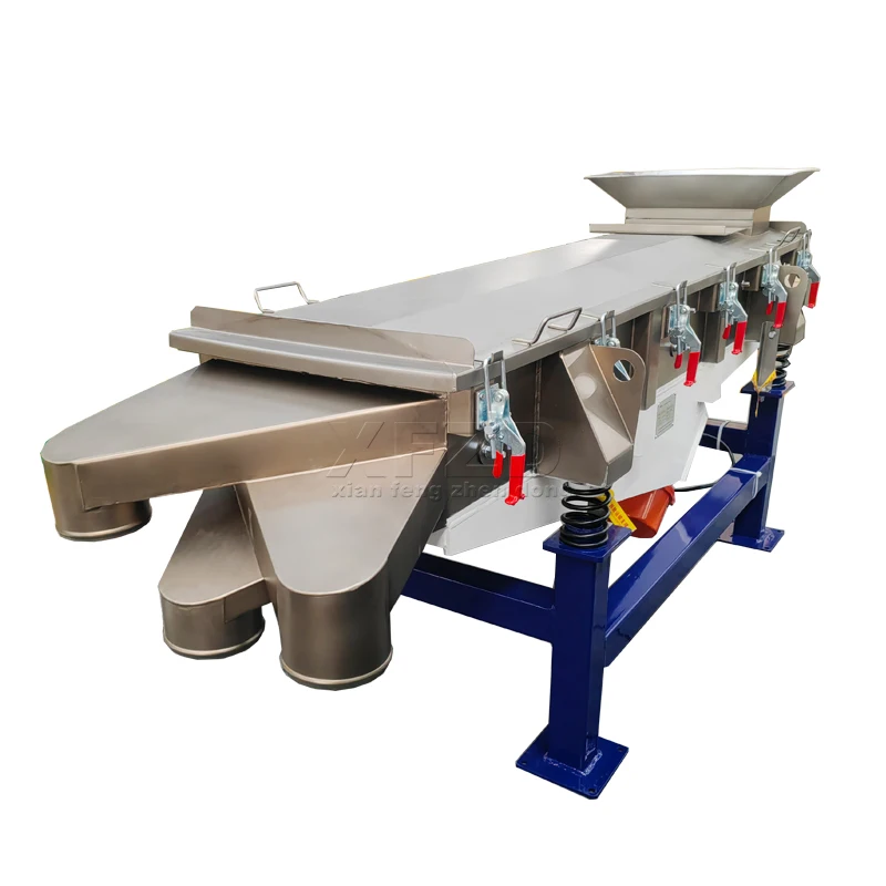 Electric Multi-Deck Linear Vibrating Screen Machine Industrial Screening Vibrator Sieve Shaker for Mineral Powder