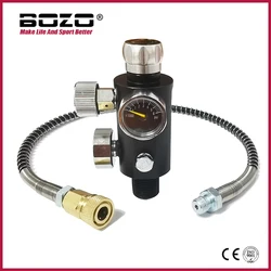 Neue DIN Ventil Scuba Adapter mit Manometer Tank Tankstelle Refill für Air Tank Flasche Zylinder HPA Zubehör Tauchen