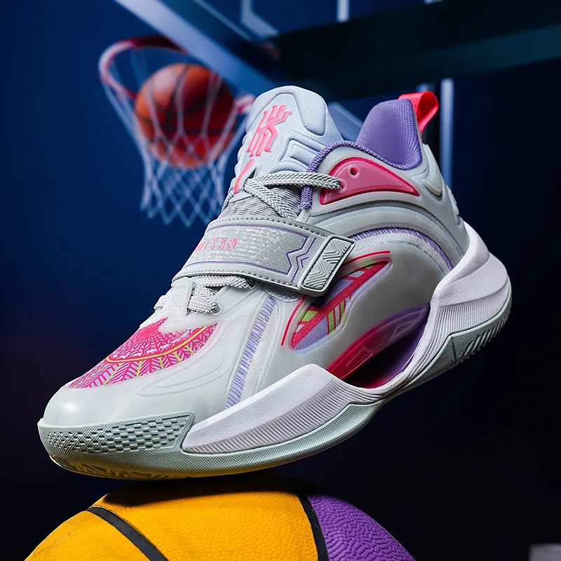 

Баскетбольные кроссовки унисекс, износостойкие дышащие кроссовки, амортизирующая спортивная обувь на плоской подошве для мужчин и женщин