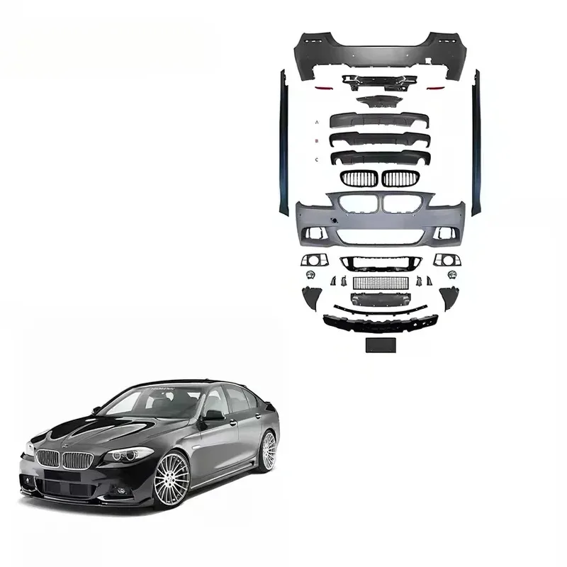 

Премиум Durle Bodykit UPGR Боковые юбки Комплект для переоборудования заднего диффузора 5 серии F10 2010-2017 Автомобильные бамперы