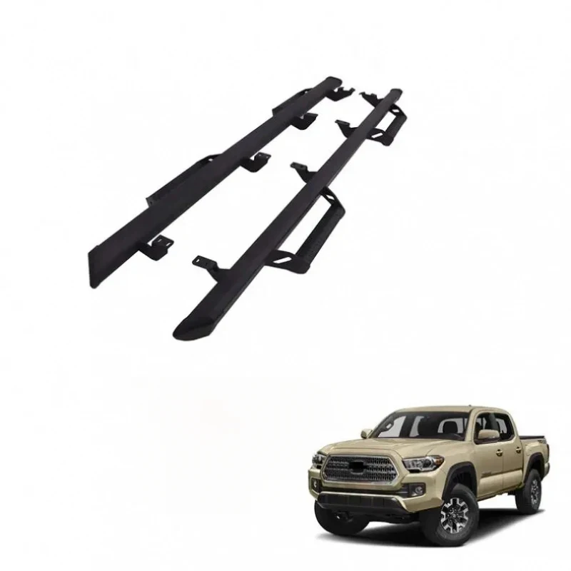 

Aluminum Alloy Side Steps Heavy Duty Running Boards 4x4 Offroad Pickup Accessories Fit Tacoma 2005-2023