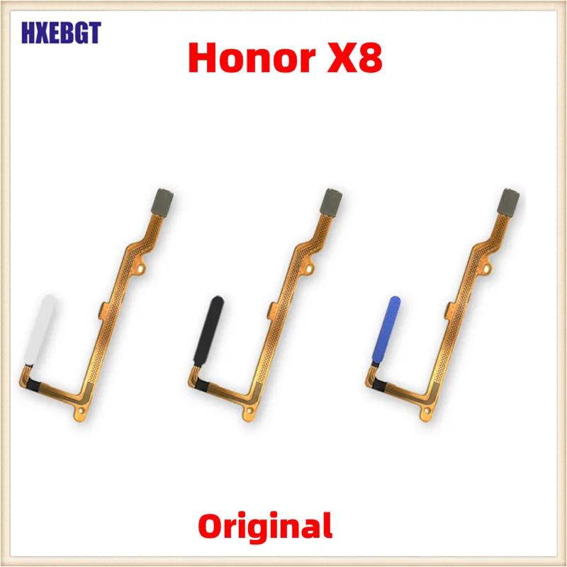 For Honor X8 TFY-LX1 LX2 LX3 Power Button Fingerprint Sensor Flex Cable  Touch ID Sensor Smartphone Parts