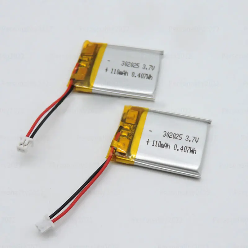 Bateria Li Po 3,7 V 302025 Baterie litowo-jonowe 110 mAh Li-Polymer do oczyszczacza Bluetooth Sprzęt bezpieczeństwa Lampy górnicze Ogniwo GPS