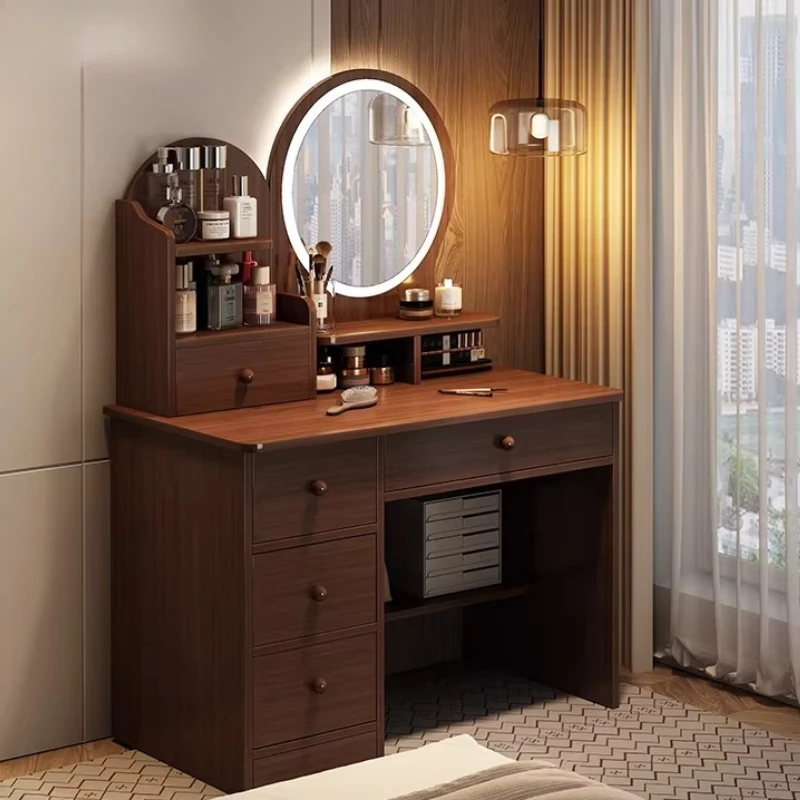 

Vintage Bedroom Dressing Table Cosmetics Storage Modern Beauty Dressing Table Luxury Service Comoda Pra Quarto Chinese Furniture