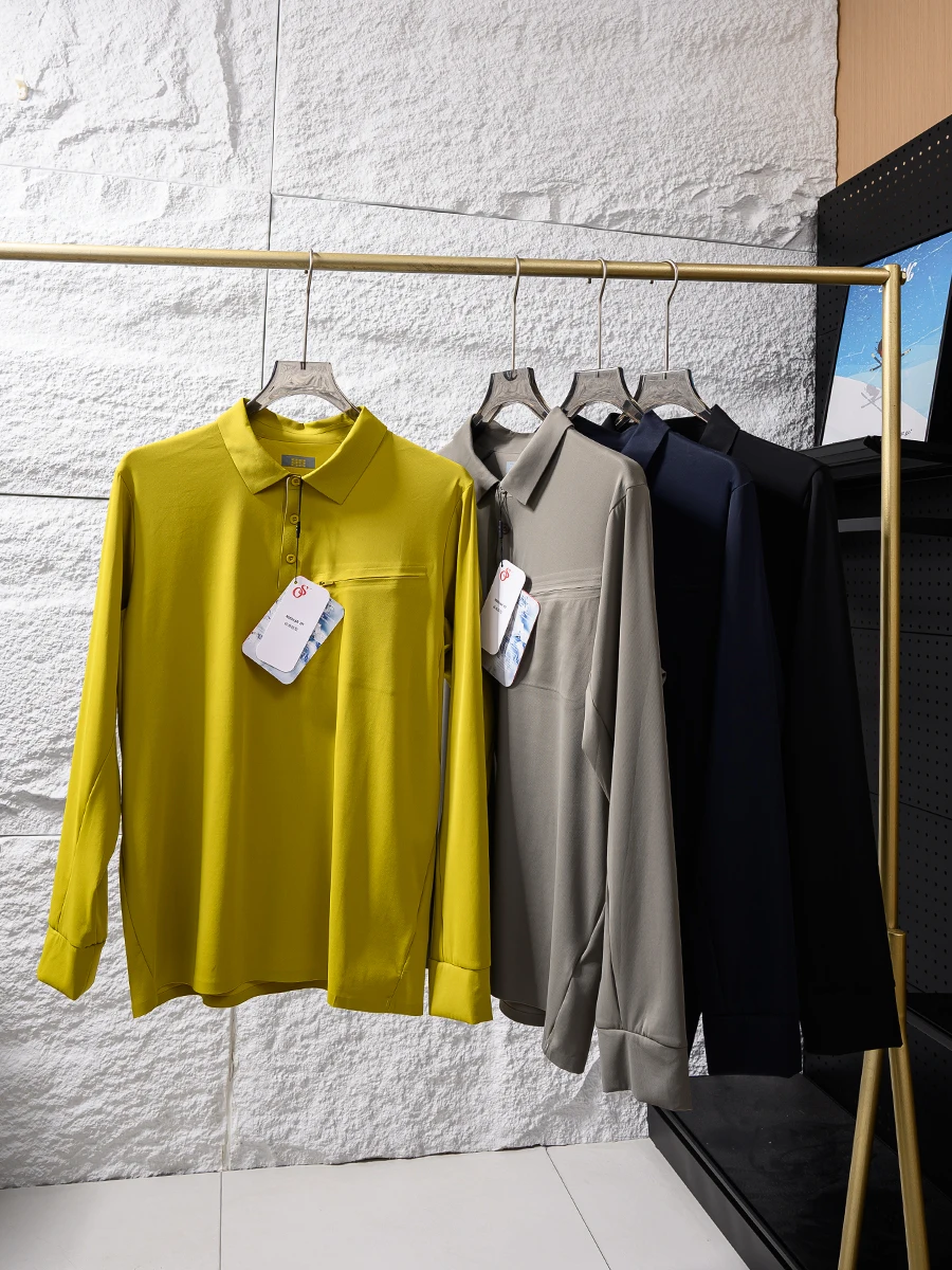

DingLi Highly Recommended Ultra Elastic High End Taped Spring Summer Men's Outdoor Long Sleeve Shirt Fashionable Urban S...