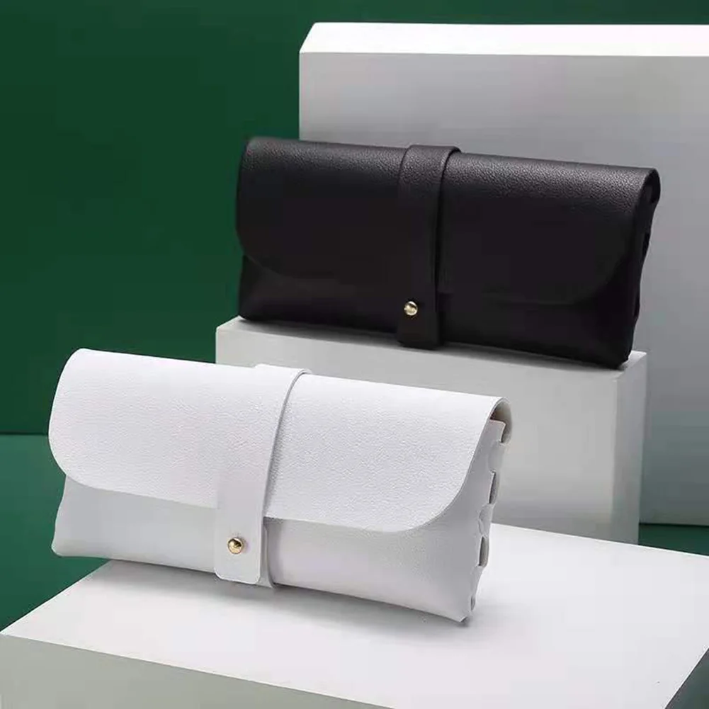 Men Women Sunglasses Case Portable Soft Faux PU Leather Travel Glasses Cases Glasses Eyeglasses Protector Storage Box