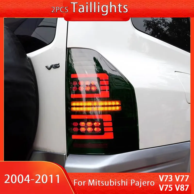 

Автомобильный задний фонарь, задние фонари для Mitsubishi Pajero V73, светодиодный задний фонарь 2004-2011 V75 V77 V87, задний противотуманный сигнал поворота, автомобильный