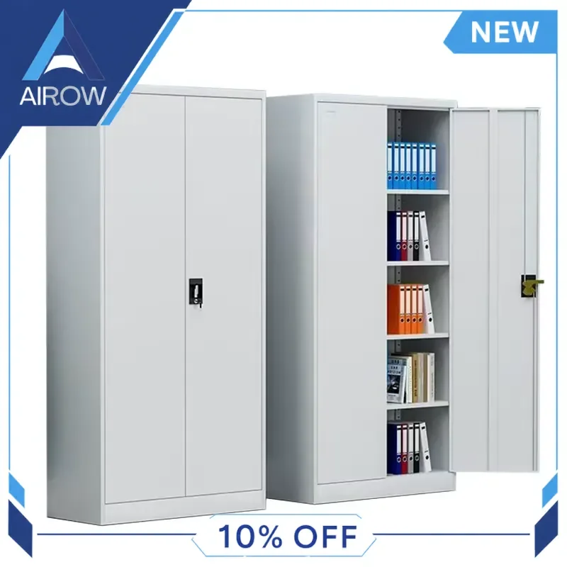 for Office Metal File Cabinet Steel Filing Cupboard Heavy Duty Storage Locker Swing Door Home Business Document Organizer