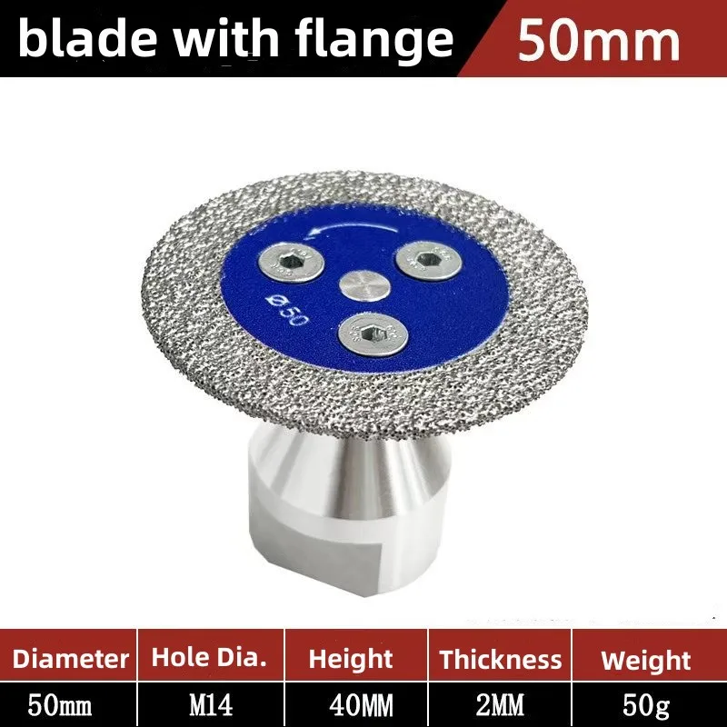 M14 Thread Diamond Saw Blade 50MM for Cutting Grinding Cutting Disc for granite marble ceramic tiles