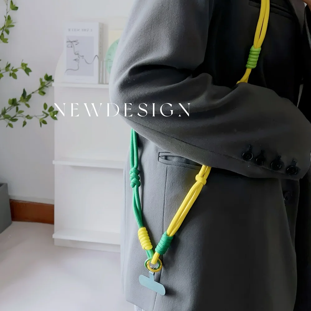 Tali Selempang Universal Ponsel Simpul Kreatif Tali Selempang Tali Ponsel Panjang Tali Bahu Tali Tas Casing Ponsel Luar Ruangan