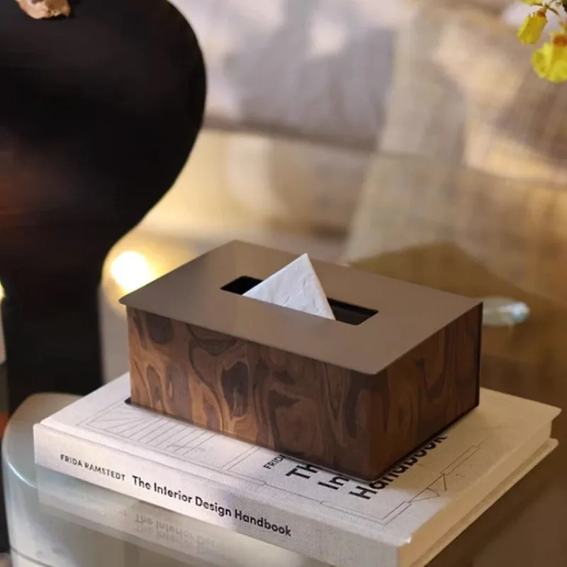 Stainless Steel Living Room Tissue Boxes Modern Simple Aesthetic Kitchen Tissue Boxes Creative Valentines Day Gift Home Decor