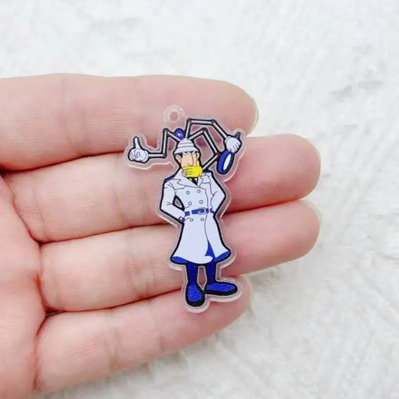 10pcs acrylic cartoon characters cute charm DIY jewelry making pendant necklace pendant handmade material accessories image 5