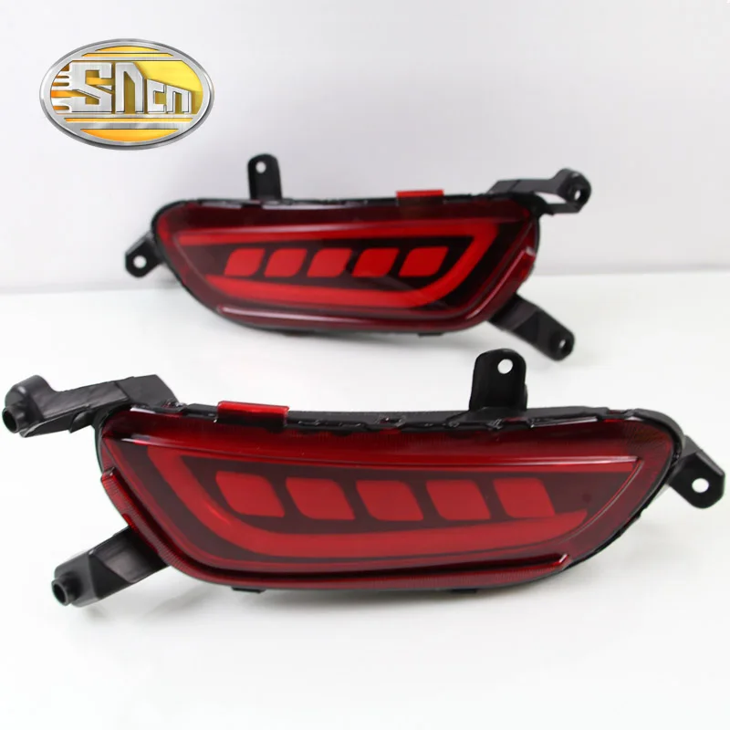 For Mazda CX-3 CX3 2015 - 2022 SNCN Multi-function Car LED Rear Fog Lamp Bumper Light Brake Light Turn Signal Light