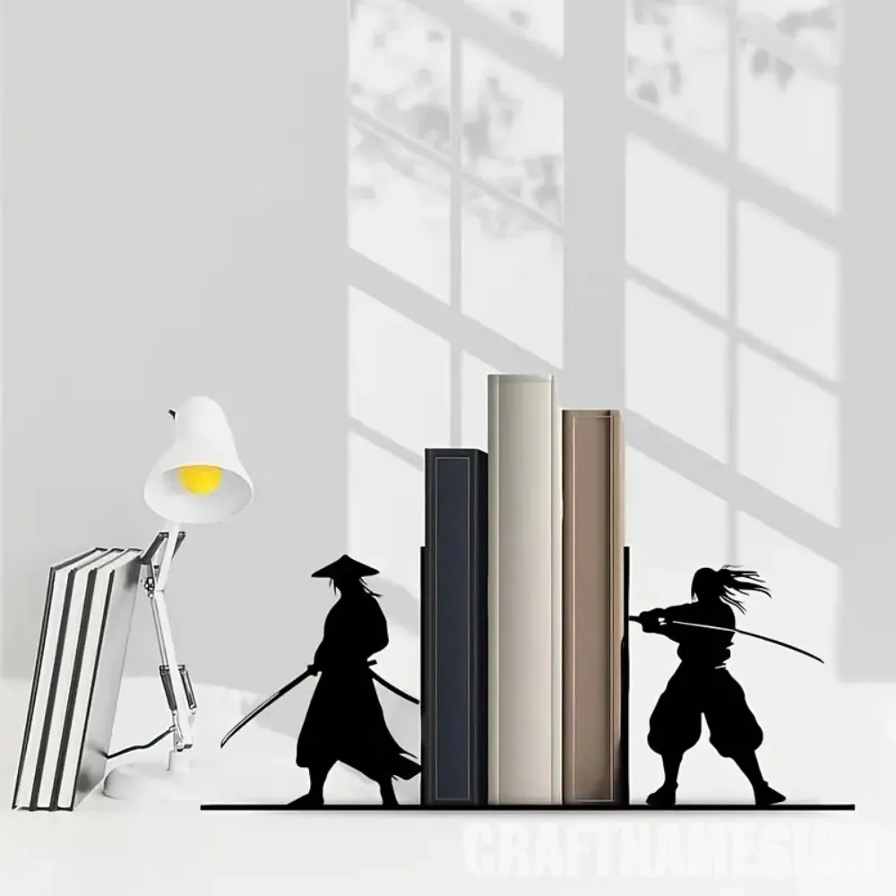 CIFBUY Iron Wall Art Metal Bookends Adjustable Durable Sculpture For Living Room Bedroom Home Office Decor Sign Gift