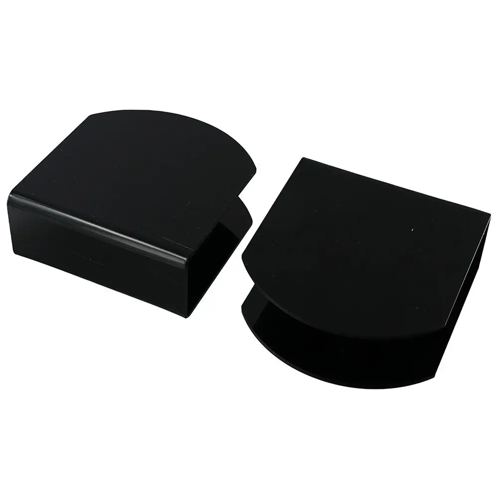 2 Stück Acryl-Serviettenhalter, schwarz, moderne Tischplatte, freistehender Taschentuchspender, 4,9 x 4,7 x 1,96 Zoll, Halter für Papierservietten