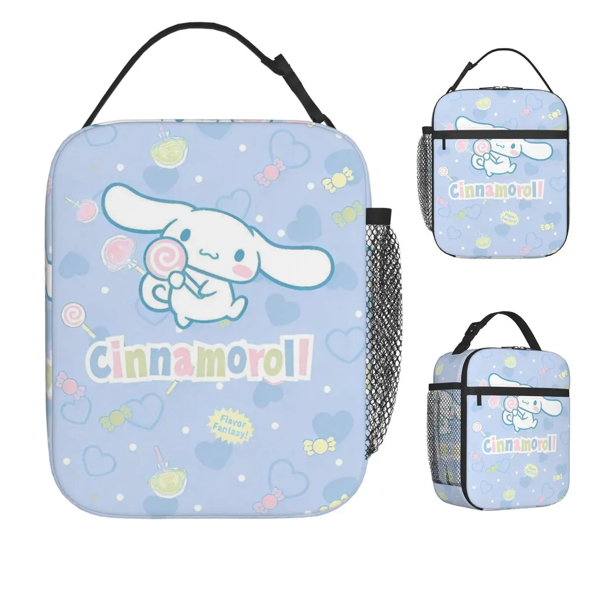 

Kawaii Cloud-like Cinnamoroll мультяшная сумка для обеда портативная коробка для завтрака на молнии пляжная сумка-холодильник с графическим рисунком Kawaii Oxford Tote сумки для еды
