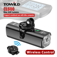 TOWILD CL600S Bike Light Front Lamp USB Rechargeable LED 2600mAh Bicycle Light IPX6 Waterproof Bike Headlight Bike Accessories