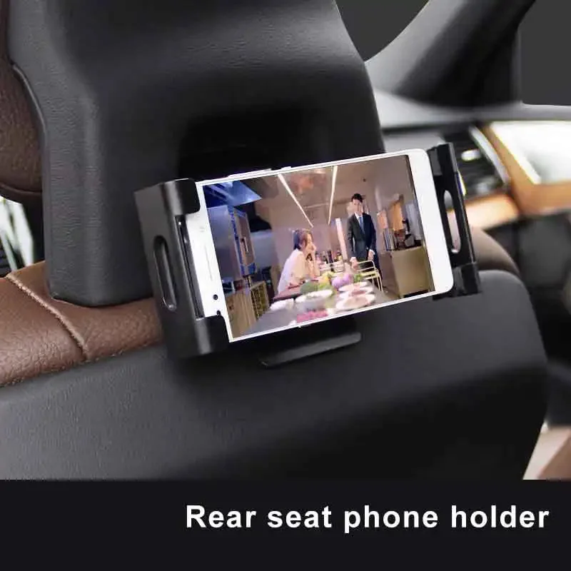 Girafus Support Tablette Voiture Central Appuie-Tête – 4 à 13 Pouces, Ultra Stable Pour IPad, Switch, Samsung, 360° Réglable