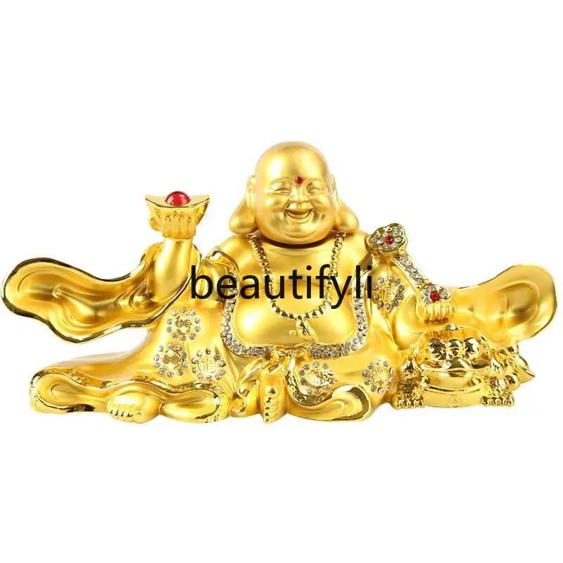 Car high-end ornaments Shaking head Maitreya Buddha car perfume seat Ping An car decoration men