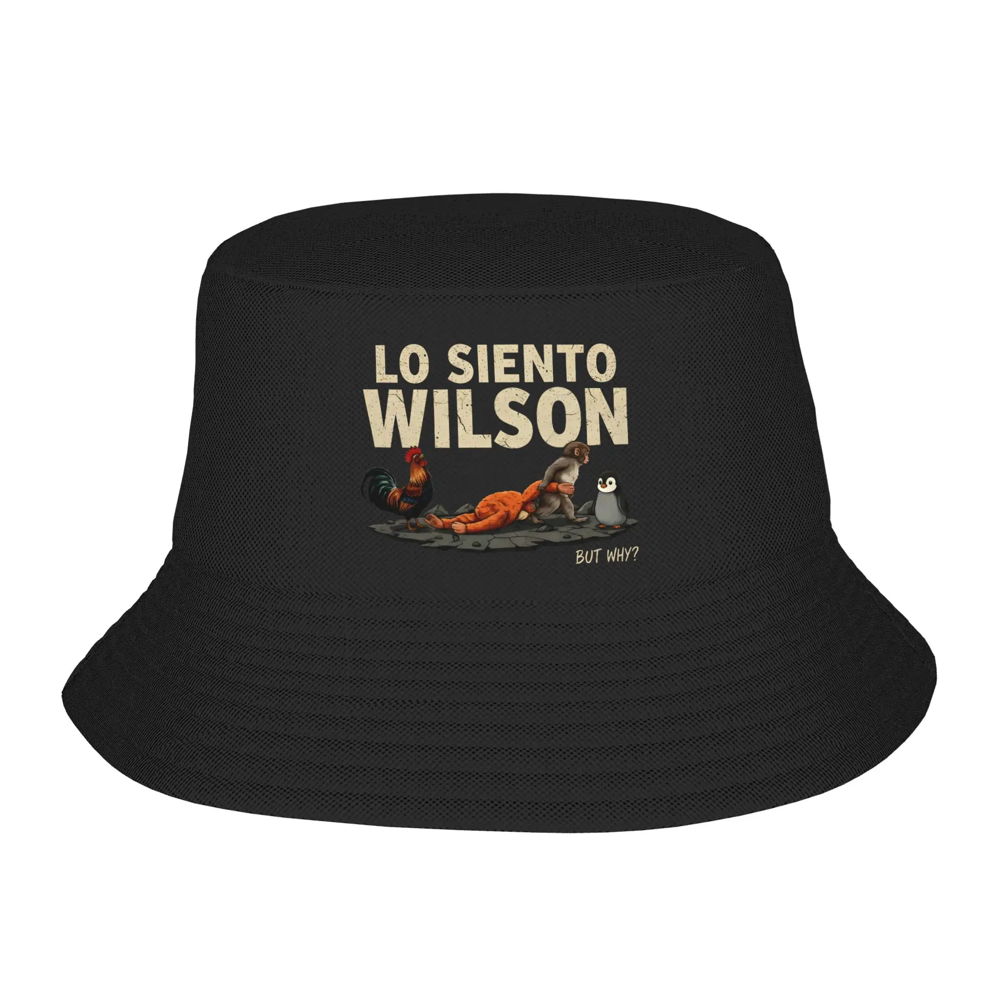 Wilson Lo Siento punch monkey Bucket Hat Gift For Teen Kawaii  Vocation Caps For Travel UV Protection